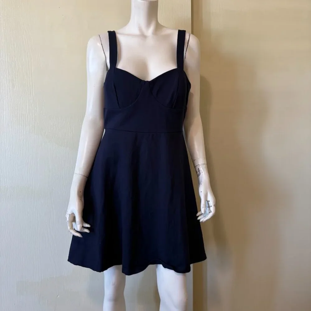 Lulu's Midnight Blue Sleeveless Mini Dress - Picture 2 of 5
